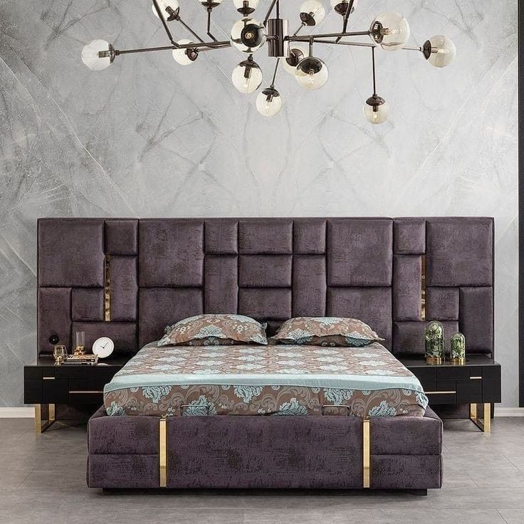 Luxury Geometric King Bed Set