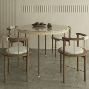 4-Seater Round Dining Set