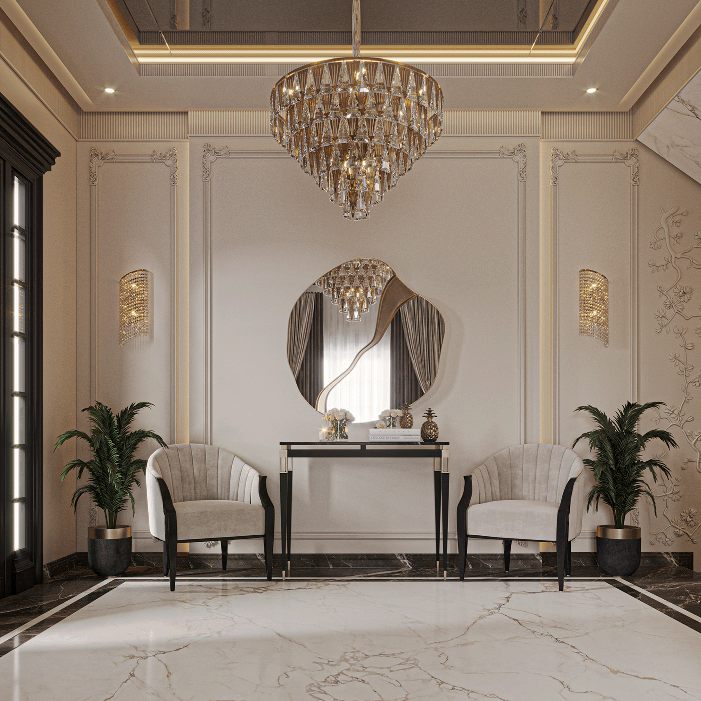 Royal Gold Bedroom Chair