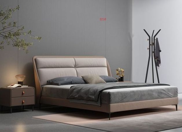 Modern Two-Tone King Bed