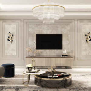 luxury marble centre table-set